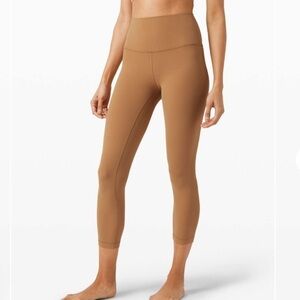 Lululemon Align Crop *21" Saddle Brown